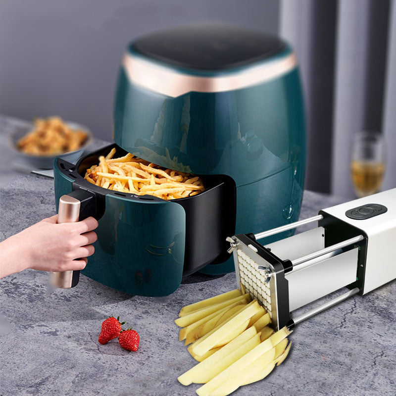 Electric French Fry Cutter With Blades Stainless Steel Vegetable Potato Carrot For Commercial Household