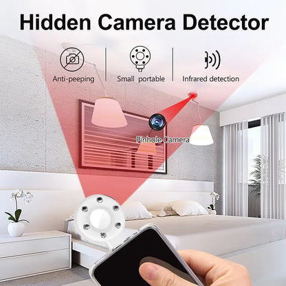 Anti-Peeping Detector Portable Mini Mobile Phone USB Alarm Hotel Infrared Anti-Surveillance Anti-Candid Shooting Pinhole Camera