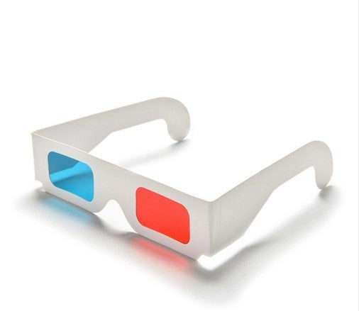 Cinema Glasses Paper Red Blue 3D Stereo Glasses