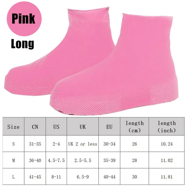 Slip-Resistant Rubber Rain Boots | Waterproof and Durable Rain Shoe Covers for Outdoor Protection