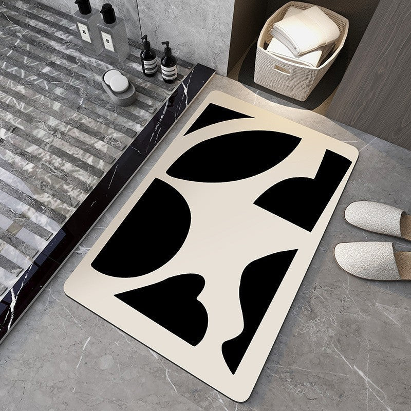 Household Soft Diatomaceous Earth Bathroom Absorbent Floor Mat