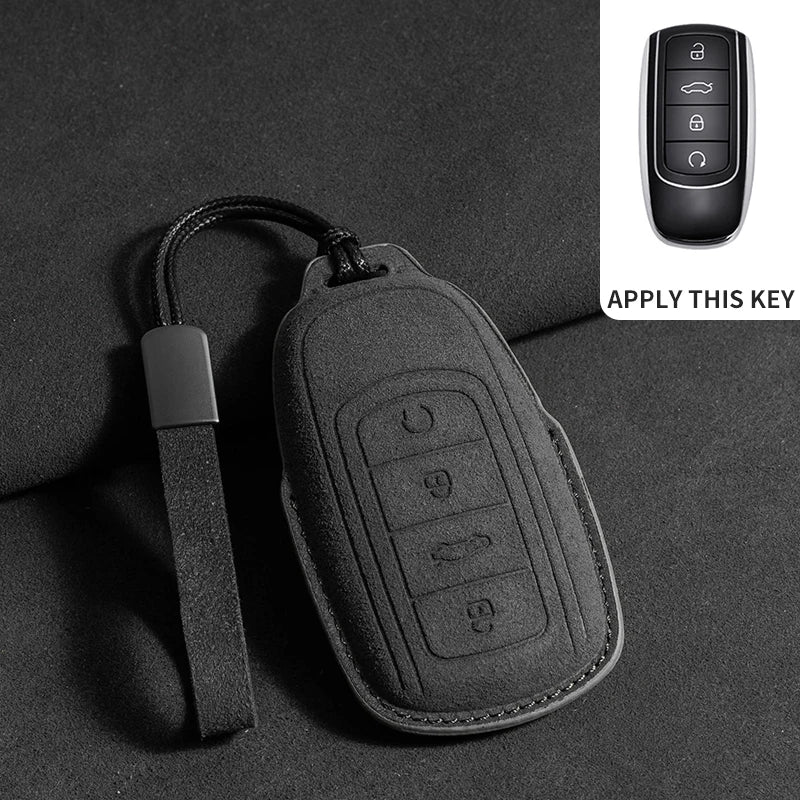 FOR CHERY Omoda 5 Tiggo 8 Pro 9 arrizo 5plus Tiggo 3 5X plus Jaecoo J7 8  Exeed TXL Key Fob Cover Suede leather case accessories