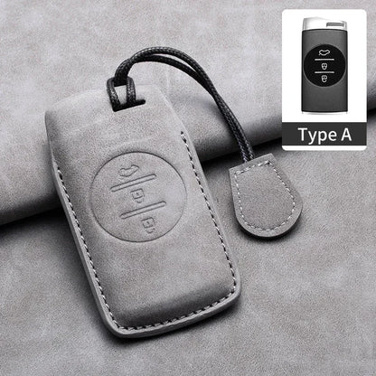 Leather Car Key Case Cover For Chery Tiggo 8 Pro Tiggo 8plus New 5 plus 7pro Chery Tiggo 7 Pro Max Omoda 5 C5 Modod Car Keychain