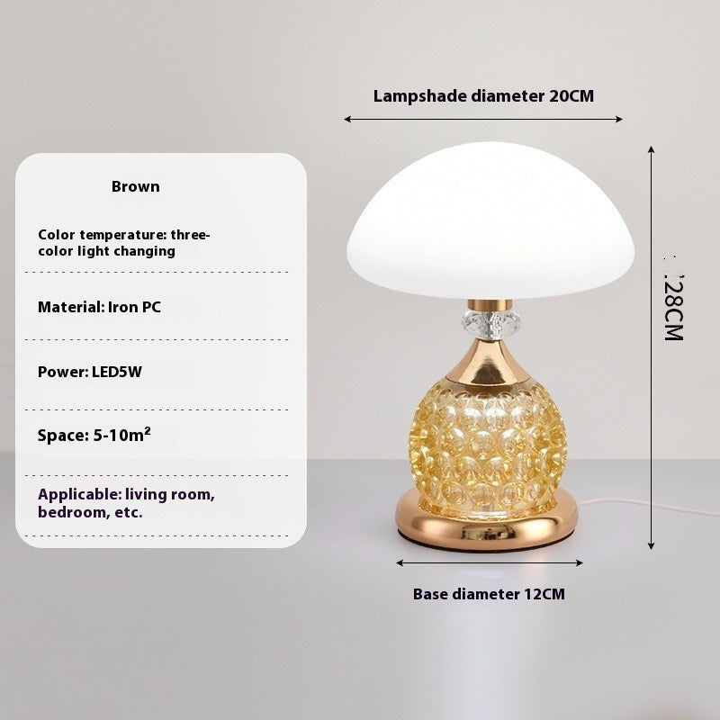 Light Luxury Mushroom Fashion Table Lamp Bedroom