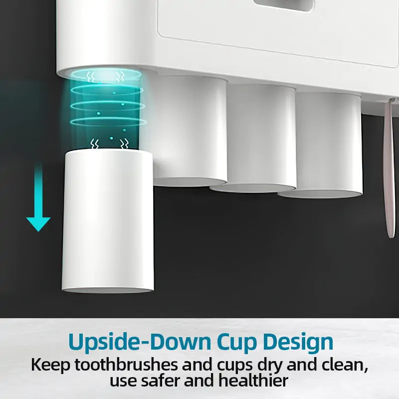 Magnetic Inverted Toothbrush Holder