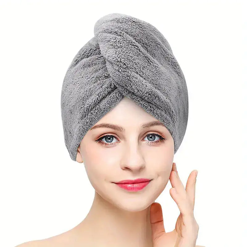 Women Hair Drying Hat | Quick-dry Microfiber Hair Towel Cap/Hat | Bath Hat | Solid Towel Cap | Super Absorption Turban