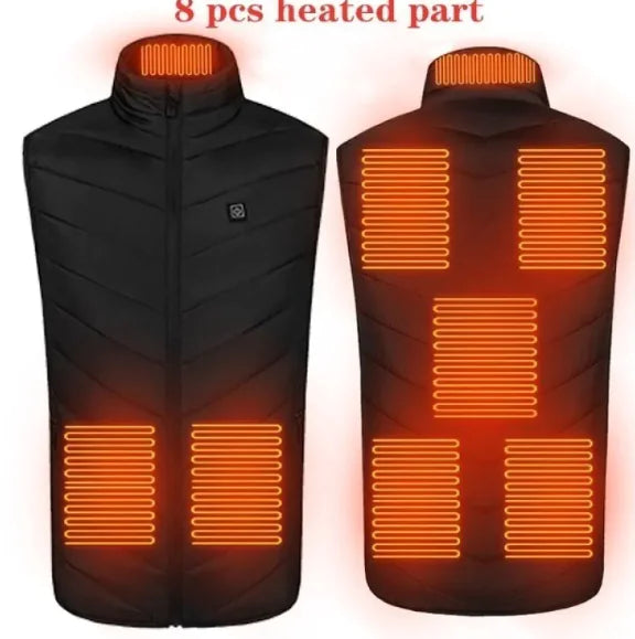 USB Heated Vest – Adjustable Heating Zones for Outdoor and Winter Use