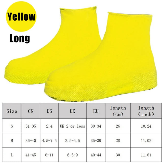 Slip-Resistant Rubber Rain Boots | Waterproof and Durable Rain Shoe Covers for Outdoor Protection