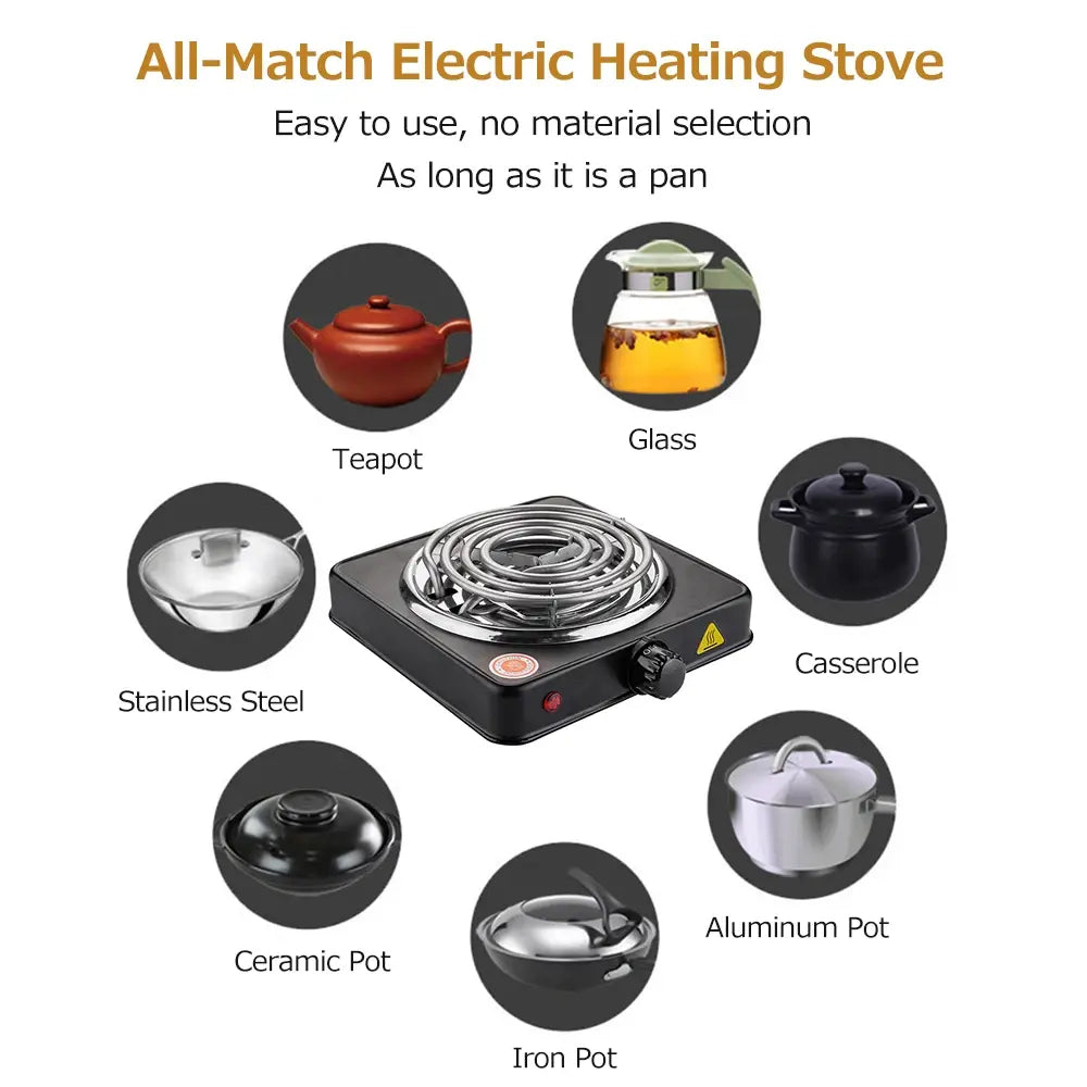 Versatile Electric Hotplate Stove