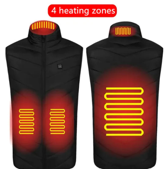 USB Heated Vest – Adjustable Heating Zones for Outdoor and Winter Use