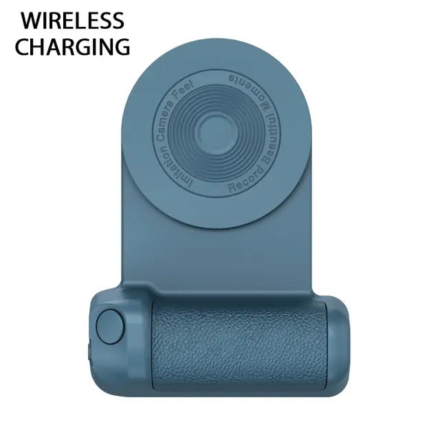 Magnetic Camera Handle Bluetooth Phone Grip Photo Bracket Anti-shake Selfie Device for Android and Apple Wireless Charging