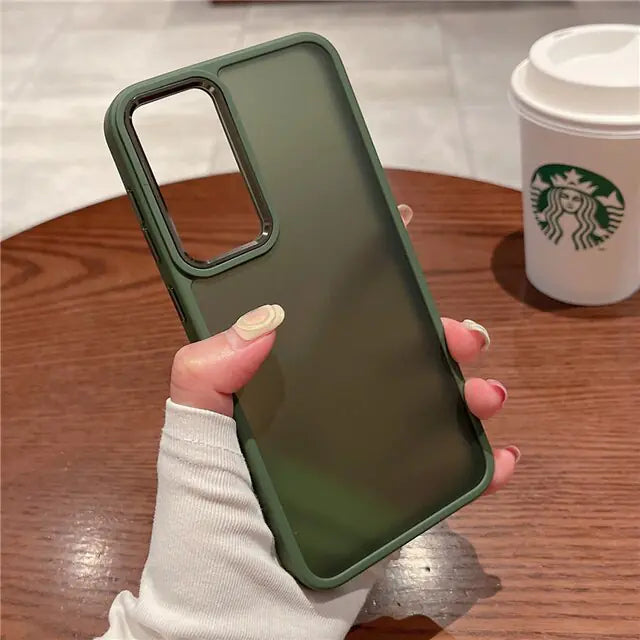 Luxury Matte Transparent Case