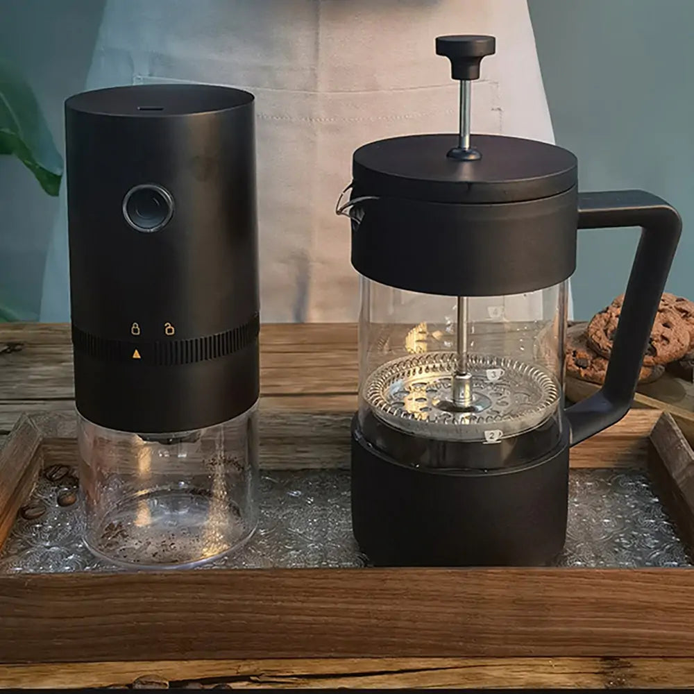 Perfect Your Brew: Portable Electric Coffee Grinder with Ceramic Burrs