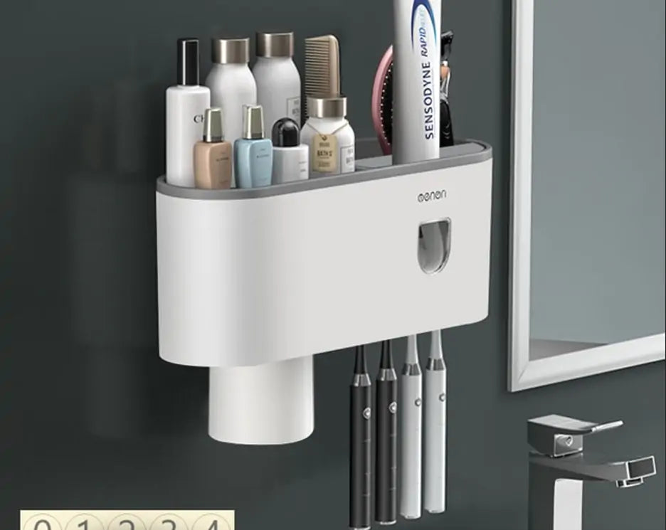 Magnetic Inverted Toothbrush Holder