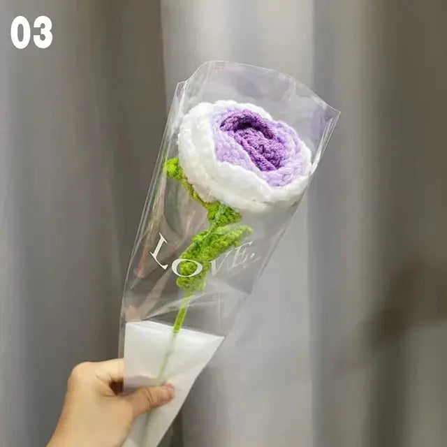 Hand-Knitted Fake Flower