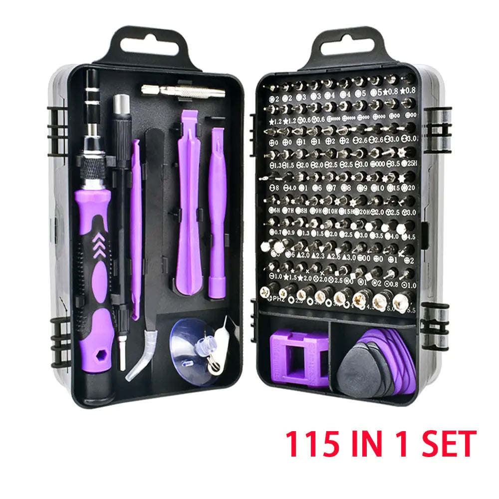 115-in-1 Precision Screwdriver Set for Mobile Phone and Watch Repair