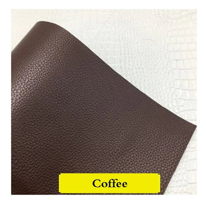 Self-Adhesive Litchi Faux Leather Patches: Multicolor Sofa Repair Stickers