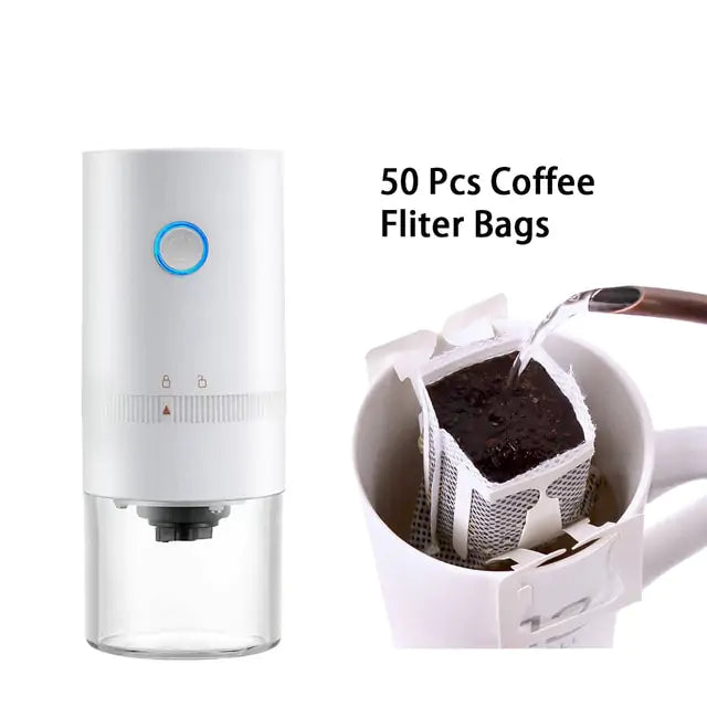 Perfect Your Brew: Portable Electric Coffee Grinder with Ceramic Burrs