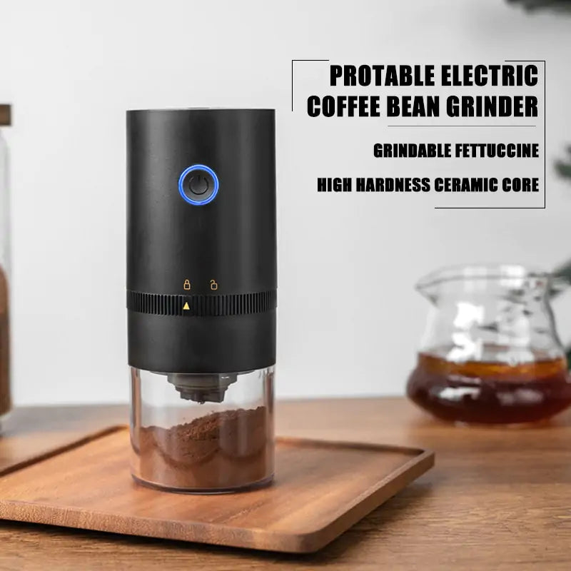 Perfect Your Brew: Portable Electric Coffee Grinder with Ceramic Burrs