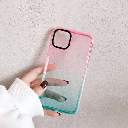 Shockproof Gradient Transparent Case