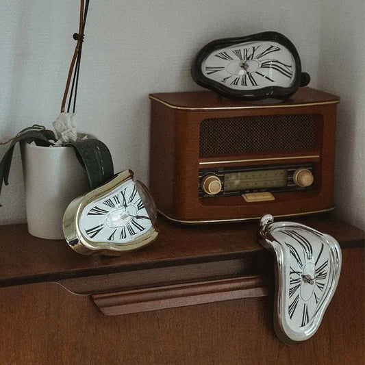 Surreal Melting Distorted Wall Clock