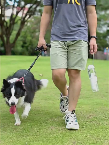 2 In 1 Pet Water Cup Segment Design Green Dog Walking Portable Drinking Cup Dog Feeding Supplies Pet Supplies Dog Walking Water Feeder Pets Products