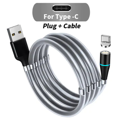 Magnetic 3A Fast Charging Cable - iPhone 12/11 Pro XS X, Samsung S10, Xiaomi