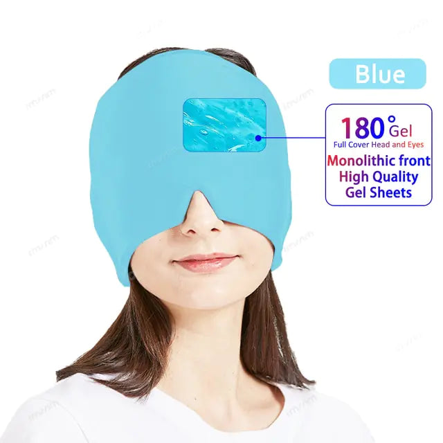 Migraine Relief Hot/Cold Therapy Hat and Eye Mask