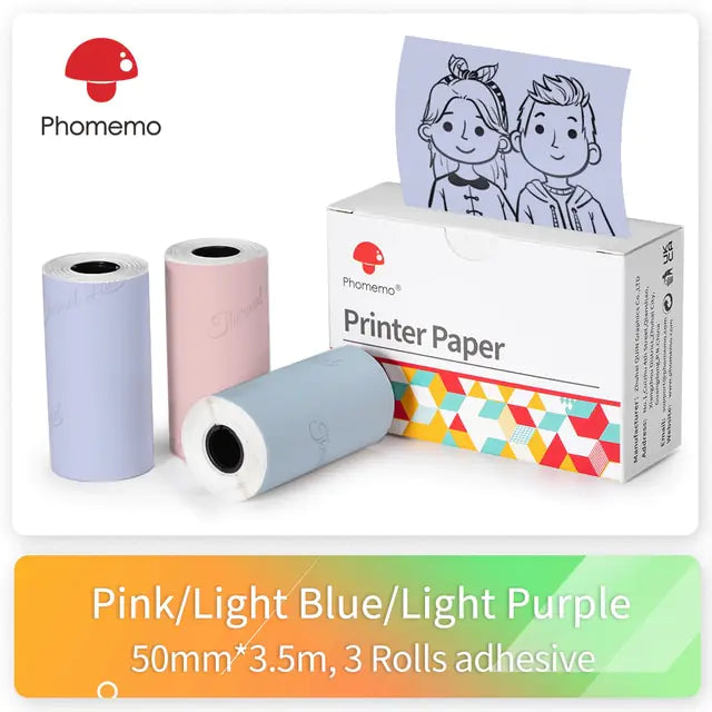 Phomemo Printer Sticker Self-Adhesive M02 Series Printer Paper