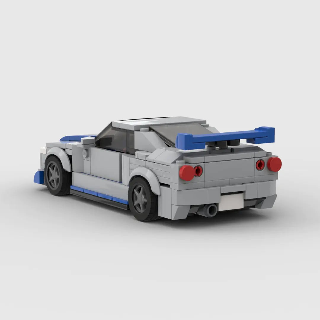 Racing Brick Toy Car Nissan GTR R34