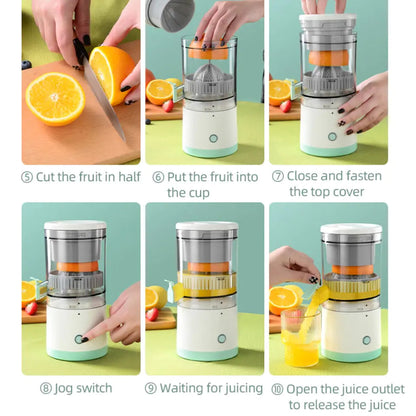 Electric Citrus Juicer, Citrus Juicer with USB Cable, Easy to Clean Portable Juicer for Fresh Orange Juice, Squeeze Orange, Lemon, Kiwi and Grapefruit Juice