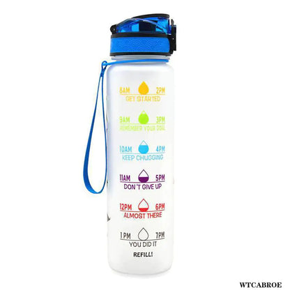 Transparent Flask Water Bottle