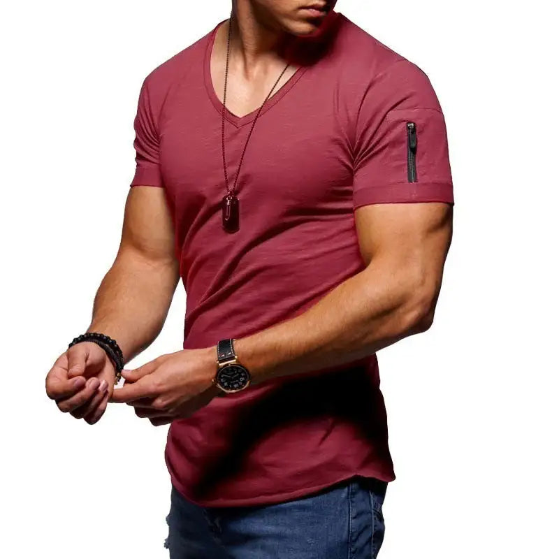 Men's V-Neck Casual T-Shirt – Stylish &amp; Comfortable Everyday Wear