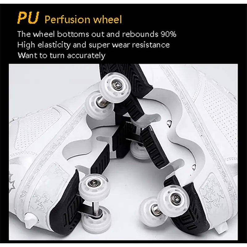 Four Wheels Breathable Roller Shoes