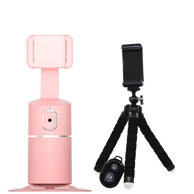 Auto Face Tracking Phone Holder Tripod Stand | 360° Rotation | Perfect for Vlogging, Live Streaming, and Video Calls