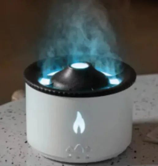 New Two-color Spray Ring Volcano Humidifier