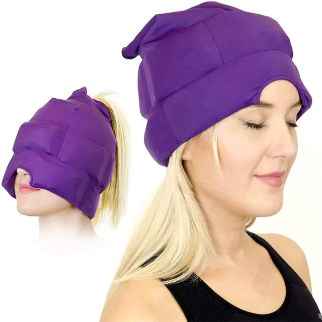 Cooling Gel Therapy Cap for Tension and Stress Relief