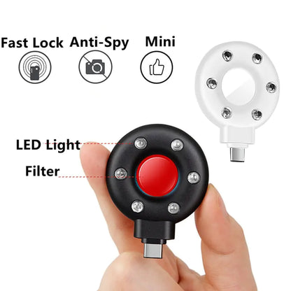 Anti-Peeping Detector Portable Mini Mobile Phone USB Alarm Hotel Infrared Anti-Surveillance Anti-Candid Shooting Pinhole Camera