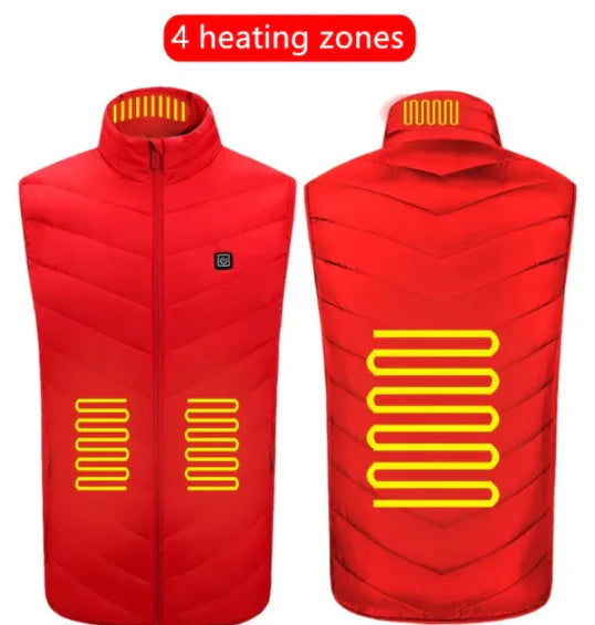 USB Heated Vest – Adjustable Heating Zones for Outdoor and Winter Use