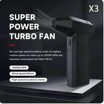 Portable High-Speed Turbo Fan & Cleaner