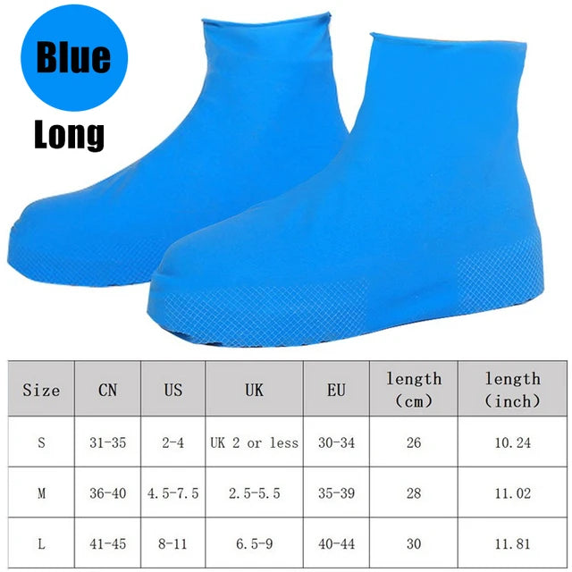 Slip-Resistant Rubber Rain Boots | Waterproof and Durable Rain Shoe Covers for Outdoor Protection