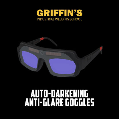 نظارات Griffin's Welding School™ المضادة للوهج ذات التعتيم التلقائي