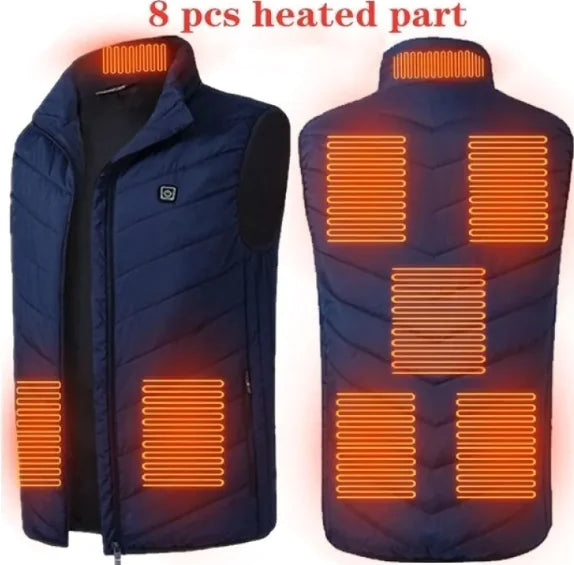 USB Heated Vest – Adjustable Heating Zones for Outdoor and Winter Use