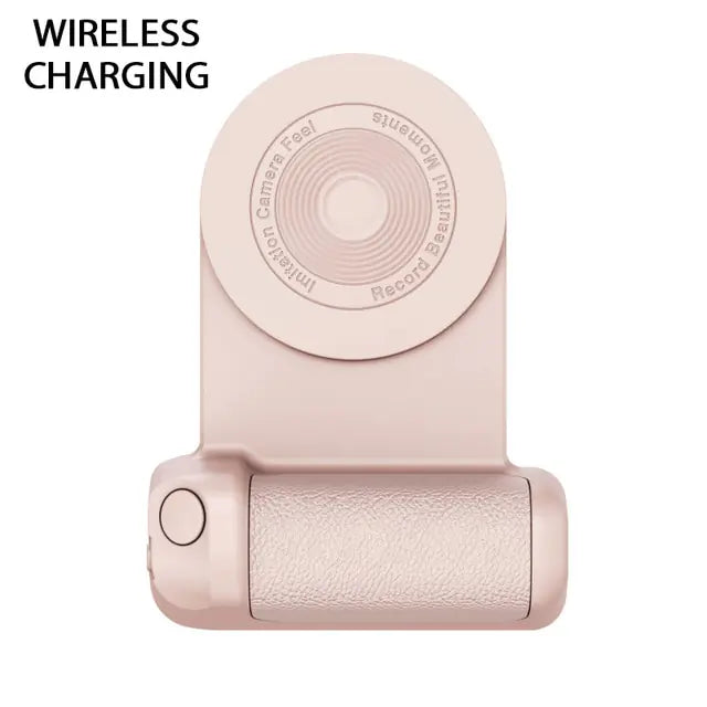 Magnetic Camera Handle Bluetooth Phone Grip Photo Bracket Anti-shake Selfie Device for Android and Apple Wireless Charging