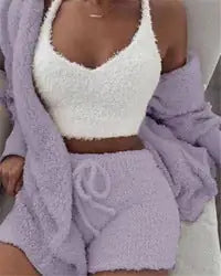 Women’s Fuzzy Lingerie Suit – Cozy and Stylish Loungewear