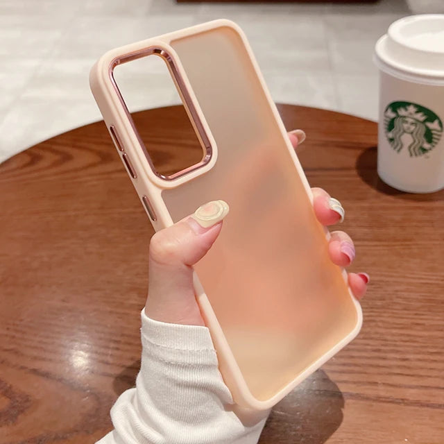 Luxury Matte Transparent Case