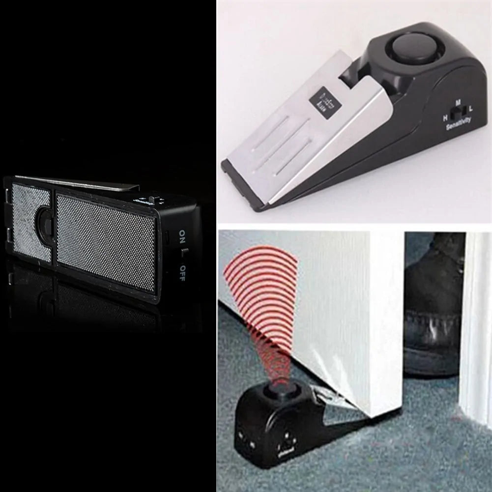 Wireless Doorstop Alarm Security System - Portable Home & Travel Safety Device