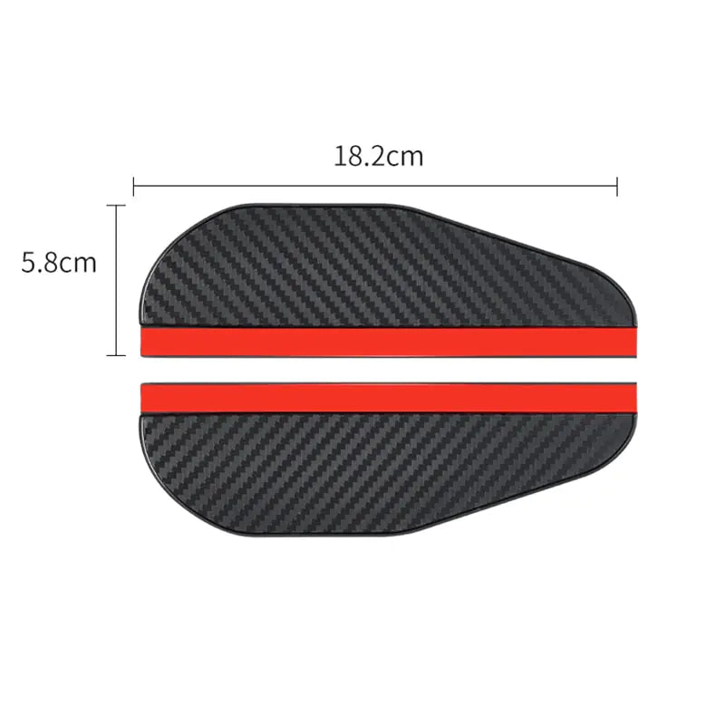 Car Rearview Mirror Carbon Fiber Rain Cover