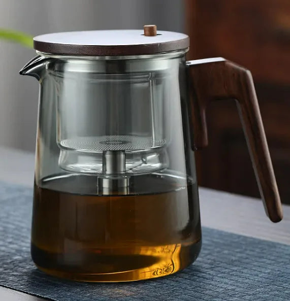 Tea Water Separation Teapot Heat-resistant Glass