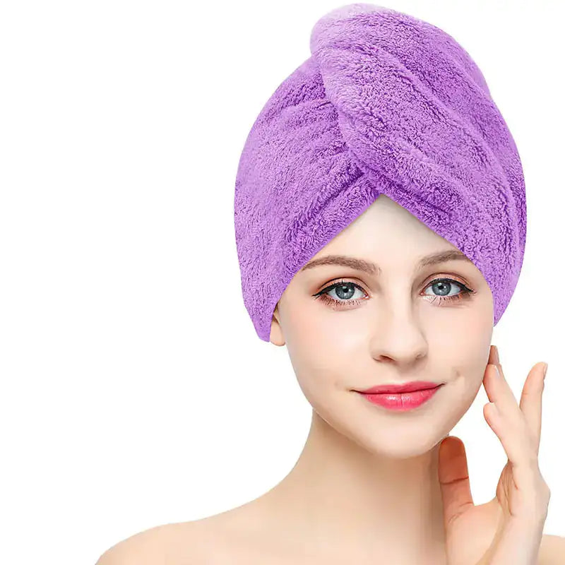 Women Hair Drying Hat | Quick-dry Microfiber Hair Towel Cap/Hat | Bath Hat | Solid Towel Cap | Super Absorption Turban